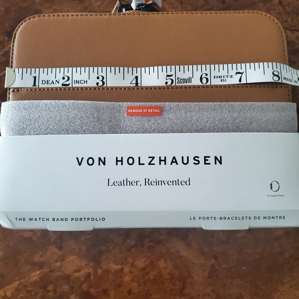 Von Holzhausen Watch Band Portfolio Leather,reinvented Organizer Black Or Tan
